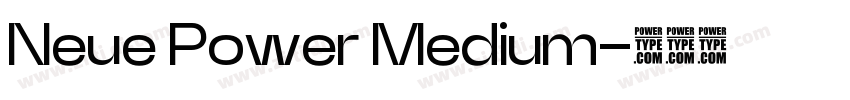 Neue Power Medium字体转换